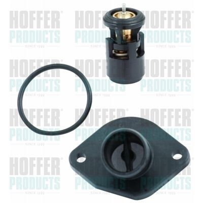 HOFFER 8192480K Thermostat, coolant