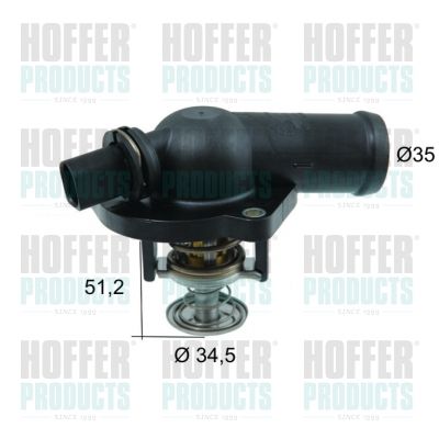 HOFFER 8192730 Thermostat, coolant