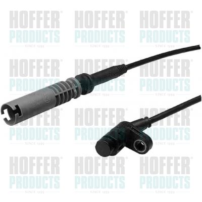 Sensor, wheel speed HOFFER 8290076