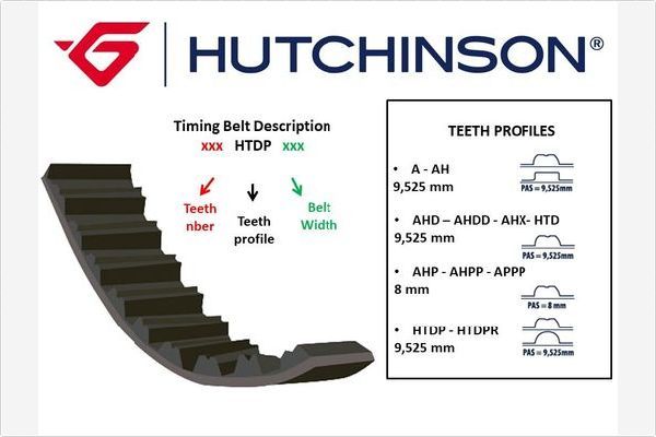 HUTCHINSON 136 HTD 25 Timing Belt