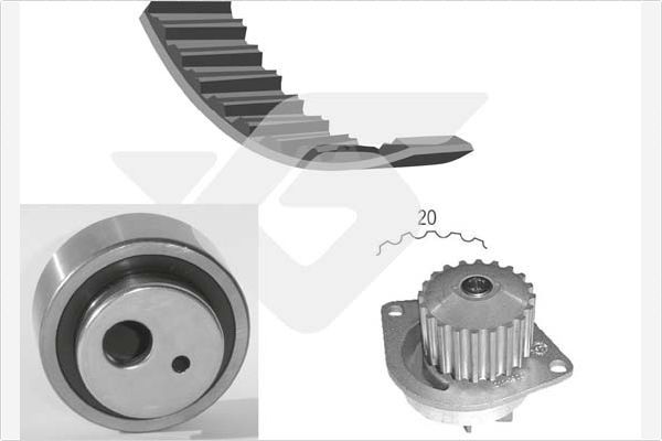 HUTCHINSON KH 02WP17 Water Pump & Timing Belt Kit