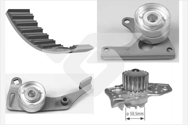 HUTCHINSON KH 06WP01 Water Pump & Timing Belt Kit