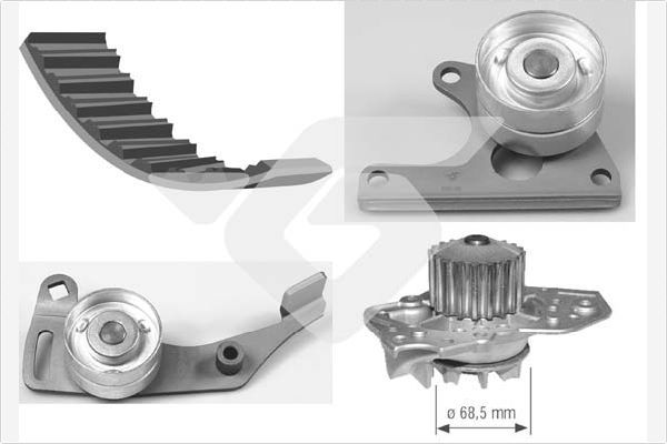 HUTCHINSON KH 06WP09 Water Pump & Timing Belt Kit