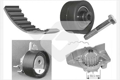 Water Pump & Timing Belt Kit HUTCHINSON KH 142WP27