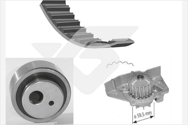 HUTCHINSON KH 25WP11 Water Pump & Timing Belt Kit