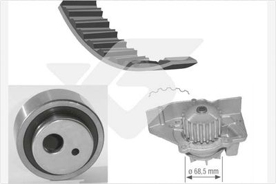 Water Pump & Timing Belt Kit HUTCHINSON KH 25WP12