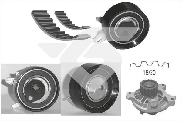 HUTCHINSON KH 261WP61 Water Pump & Timing Belt Kit