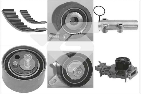 HUTCHINSON KH 265WP69 Water Pump & Timing Belt Kit