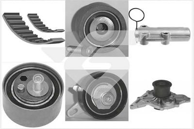 Water Pump & Timing Belt Kit HUTCHINSON KH 266WP69