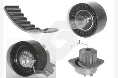 Water Pump & Timing Belt Kit HUTCHINSON KH 281WP37