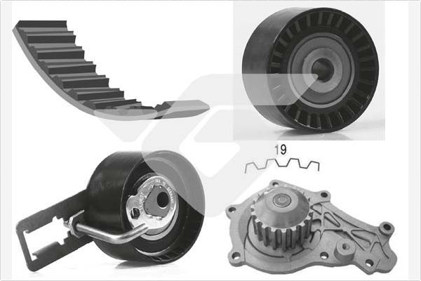 HUTCHINSON KH 450WP64 Water Pump & Timing Belt Kit