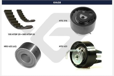 Timing Belt Kit HUTCHINSON KH 458