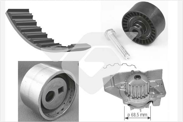 HUTCHINSON KH 46WP26 Water Pump & Timing Belt Kit