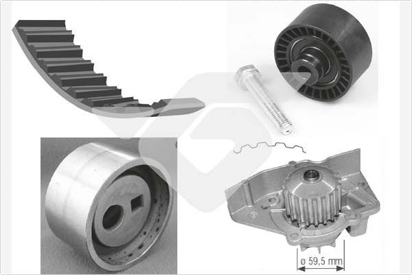 HUTCHINSON KH 46WP27 Water Pump & Timing Belt Kit