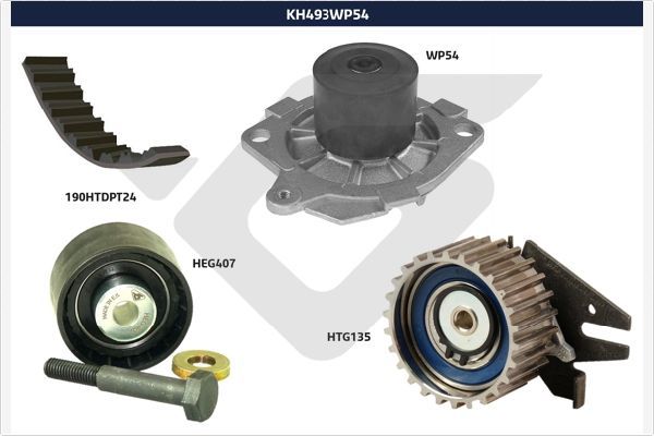 HUTCHINSON KH 493WP54 Water Pump & Timing Belt Kit