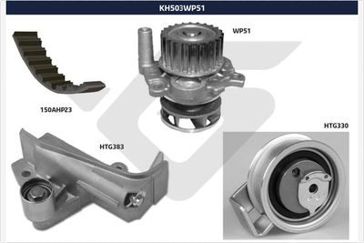 Water Pump & Timing Belt Kit HUTCHINSON KH 503WP51
