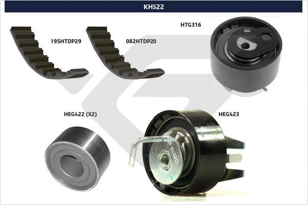 HUTCHINSON KH 522 Timing Belt Kit