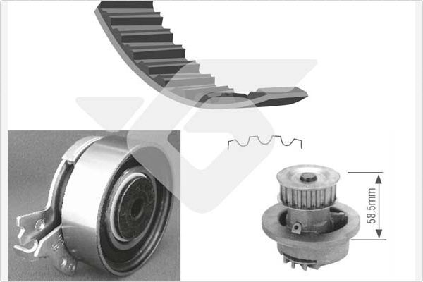 HUTCHINSON KH 60WP02 Water Pump & Timing Belt Kit