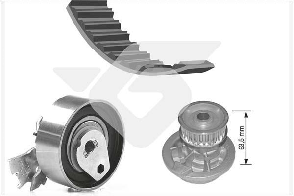 HUTCHINSON KH 98WP21 Water Pump & Timing Belt Kit