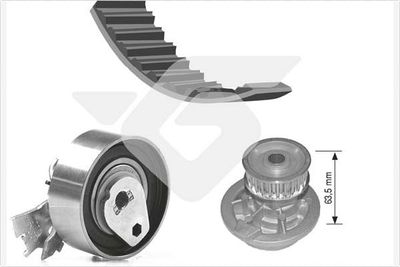 Water Pump & Timing Belt Kit HUTCHINSON KH 98WP21