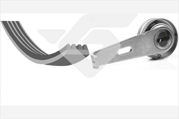 HUTCHINSON KHV 04 V-Ribbed Belt Set