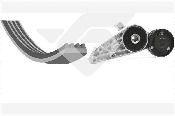HUTCHINSON KHV 113 V-Ribbed Belt Set