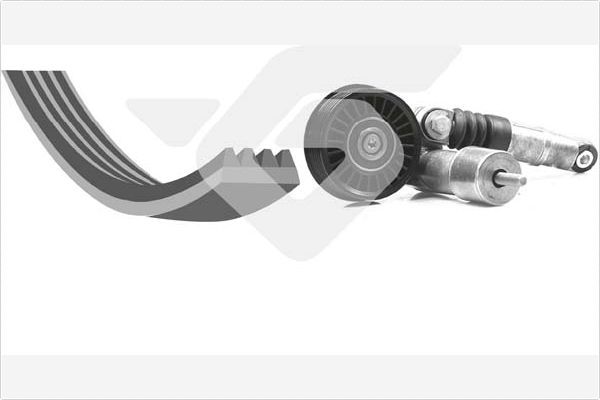 HUTCHINSON KHV 114 V-Ribbed Belt Set