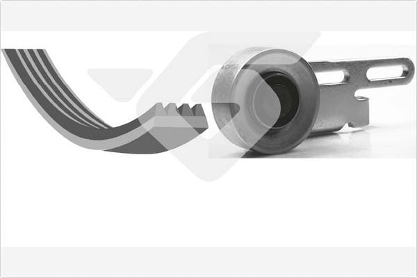 HUTCHINSON KHV 121 V-Ribbed Belt Set