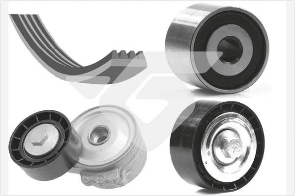 HUTCHINSON KHV 124 V-Ribbed Belt Set