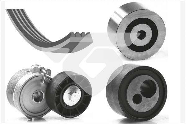 HUTCHINSON KHV 125 V-Ribbed Belt Set