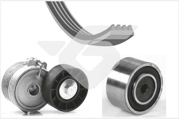 HUTCHINSON KHV 142 V-Ribbed Belt Set