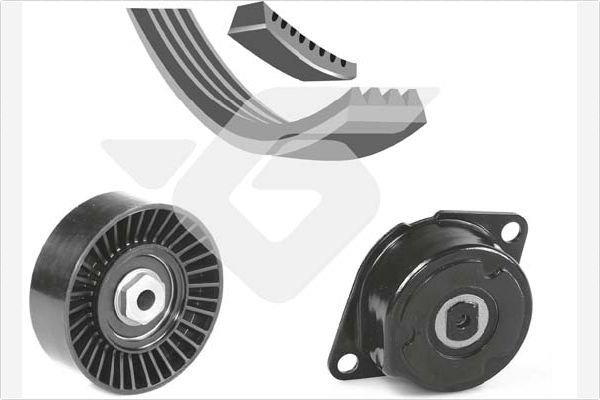 HUTCHINSON KHV 183 V-Ribbed Belt Set