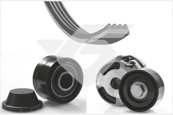 HUTCHINSON KHV 193 V-Ribbed Belt Set