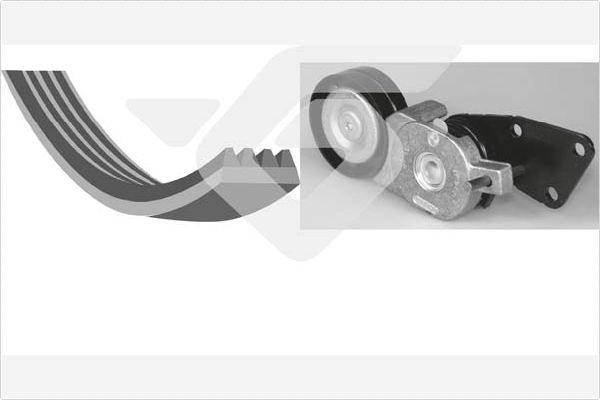 HUTCHINSON KHV 199 V-Ribbed Belt Set