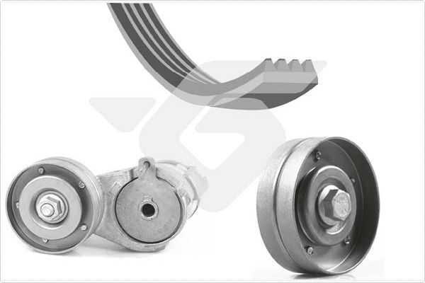HUTCHINSON KHV 201 V-Ribbed Belt Set