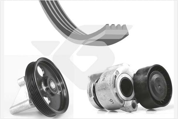 HUTCHINSON KHV 209 V-Ribbed Belt Set