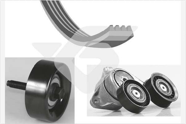 HUTCHINSON KHV 215 V-Ribbed Belt Set