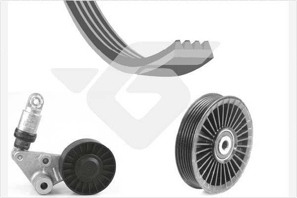 HUTCHINSON KHV 32 V-Ribbed Belt Set