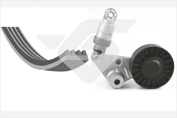 HUTCHINSON KHV 33 V-Ribbed Belt Set