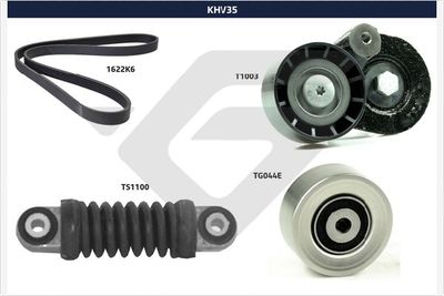 V-Ribbed Belt Set HUTCHINSON KHV 35