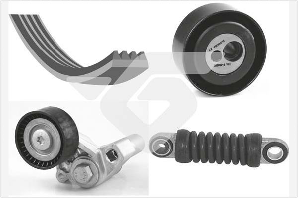 HUTCHINSON KHV 39 V-Ribbed Belt Set