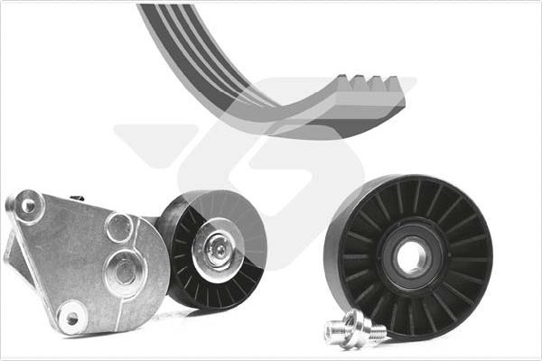 HUTCHINSON KHV 58 V-Ribbed Belt Set