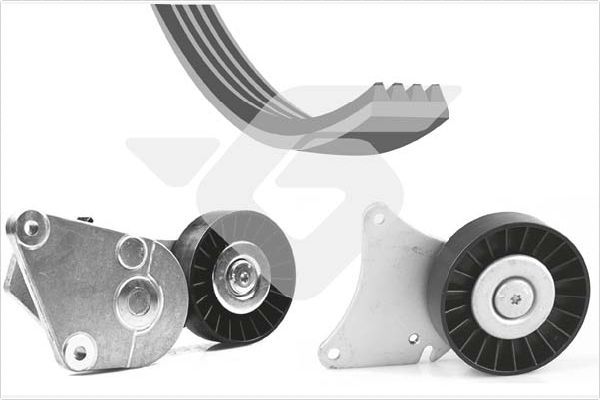 HUTCHINSON KHV 59 V-Ribbed Belt Set