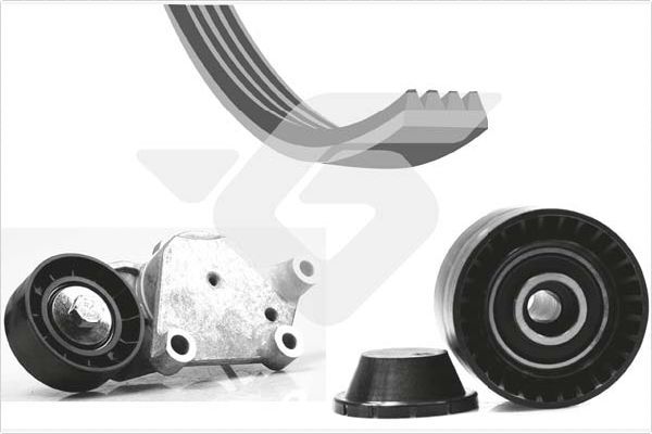 HUTCHINSON KHV 132 V-Ribbed Belt Set