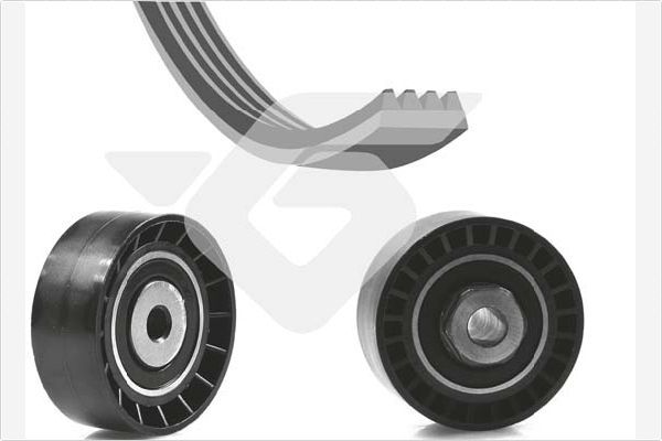 HUTCHINSON KHV 151 V-Ribbed Belt Set