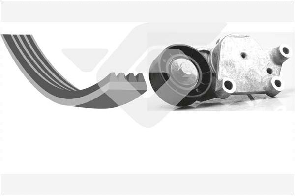 HUTCHINSON KHV 167 V-Ribbed Belt Set