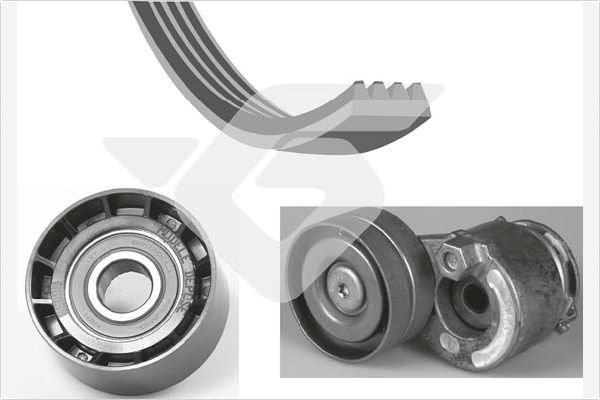 HUTCHINSON KHV 179 V-Ribbed Belt Set