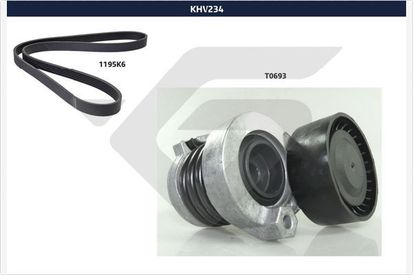 HUTCHINSON KHV 234 V-Ribbed Belt Set