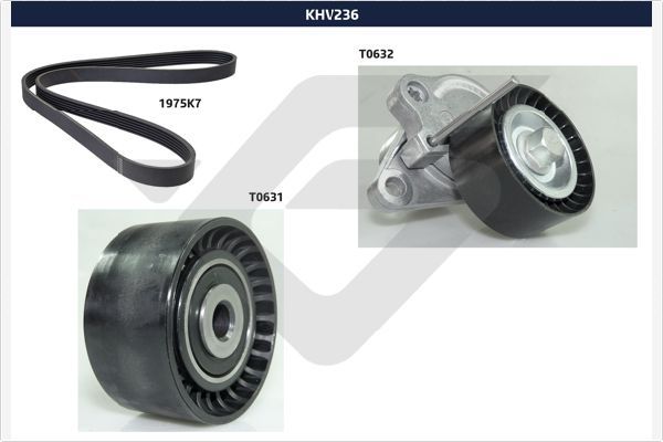 HUTCHINSON KHV 236 V-Ribbed Belt Set