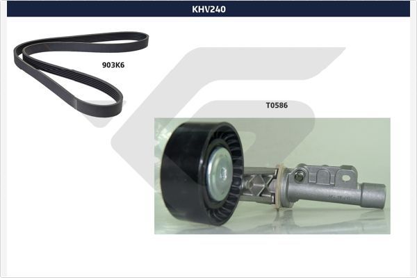 HUTCHINSON KHV 240 V-Ribbed Belt Set